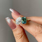 Vintage Toi Et Moi Moissanite Engagement Ring