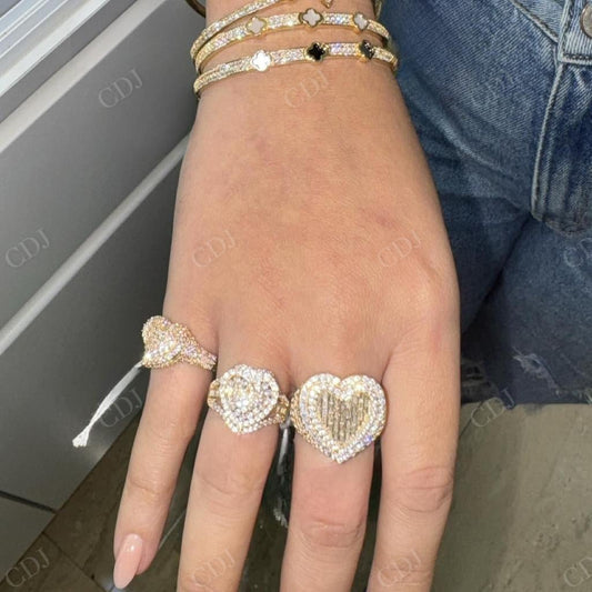Trendy Diamond 10K Yellow Gold Designer Hip Hop Ring hip hop jewelry CustomDiamJewel   