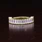 Baguette 1.36CTW Lab grown Diamond Wedding Band  customdiamjewel   