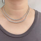 Lab Grown Diamond Solid Gold Tennis Chain