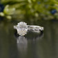 Oval Lab-Grown Diamond Antique Ring