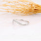 0.21ctw Curved Lab Grown Diamond Wedding Band  customdiamjewel   