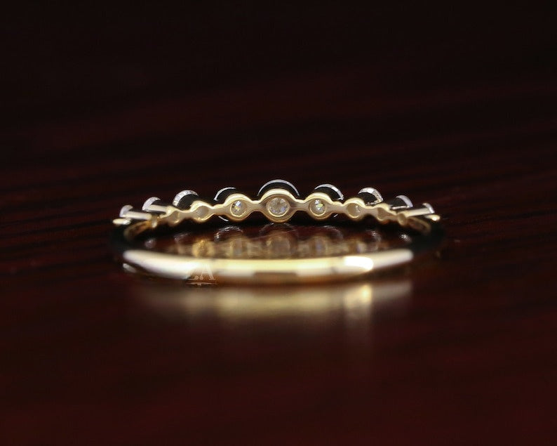 3.00CT Round Cut Real Diamond Full Eternity Wedding Band  customdiamjewel   