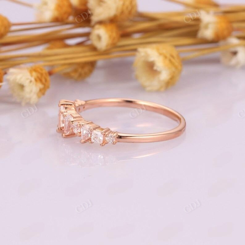 0.65ctw Vintage Rose Gold Lab Grown Diamond Wedding Band  customdiamjewel   