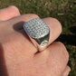 Antique Iced Out Hip Hop Diamond Ring  customdiamjewel   