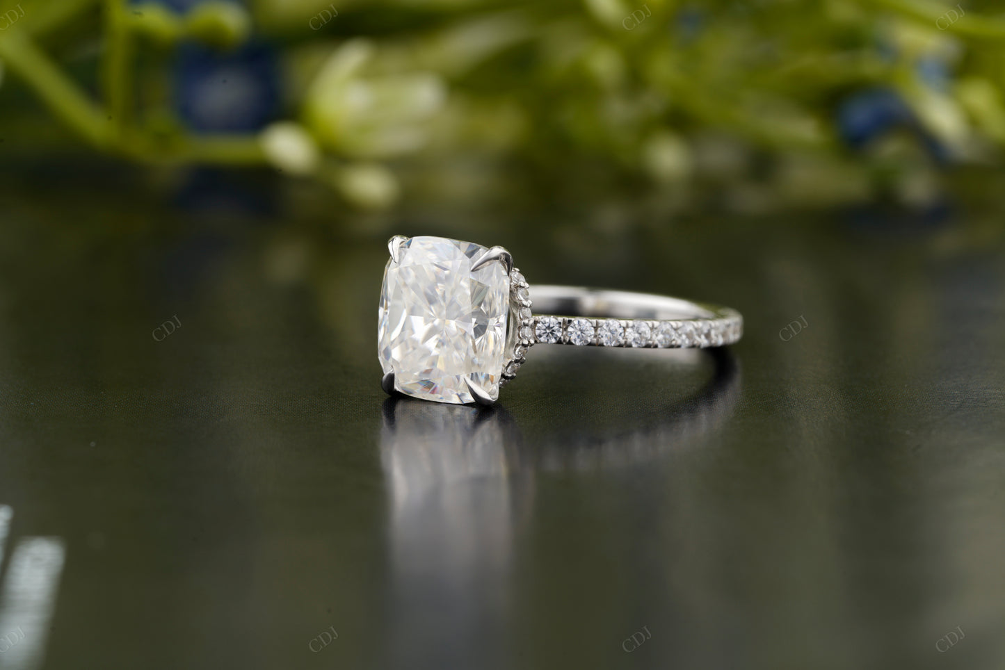 Lab-Grown Diamond Four-Prong Solitaire Ring