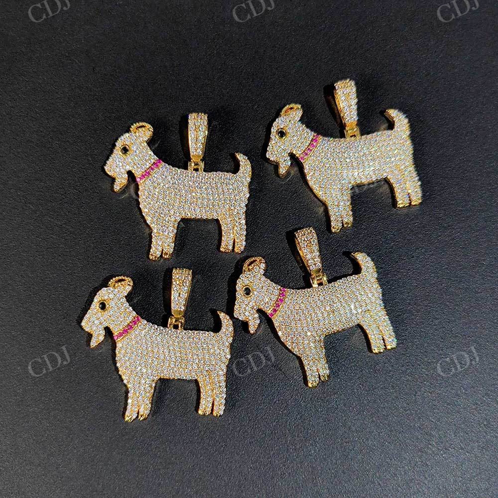 Iced Out Hip Hop Custom Diamond Pendant  CustomDiamJewel   