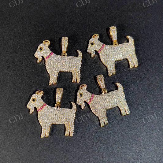 Iced Out Hip Hop Custom Diamond Pendant  CustomDiamJewel   