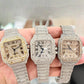 Handmade Moissanite Diamond Set Fully Iced Out Hip Hop Men Wrist Watches hip hop jewelry CustomDiamJewel