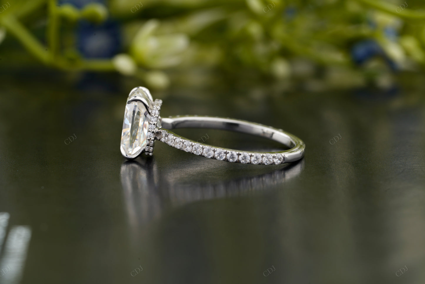 Lab-Grown Diamond Four-Prong Solitaire Ring