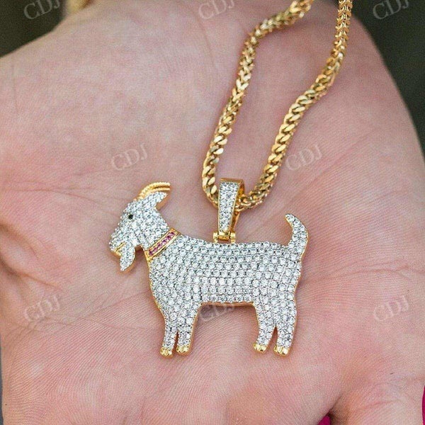 Iced Out Hip Hop Custom Diamond Pendant  CustomDiamJewel   