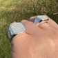 Antique Iced Out Hip Hop Diamond Ring  customdiamjewel   