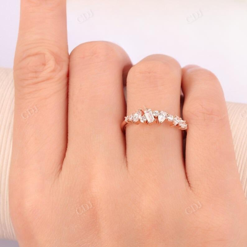 0.65ctw Vintage Rose Gold Lab Grown Diamond Wedding Band  customdiamjewel   