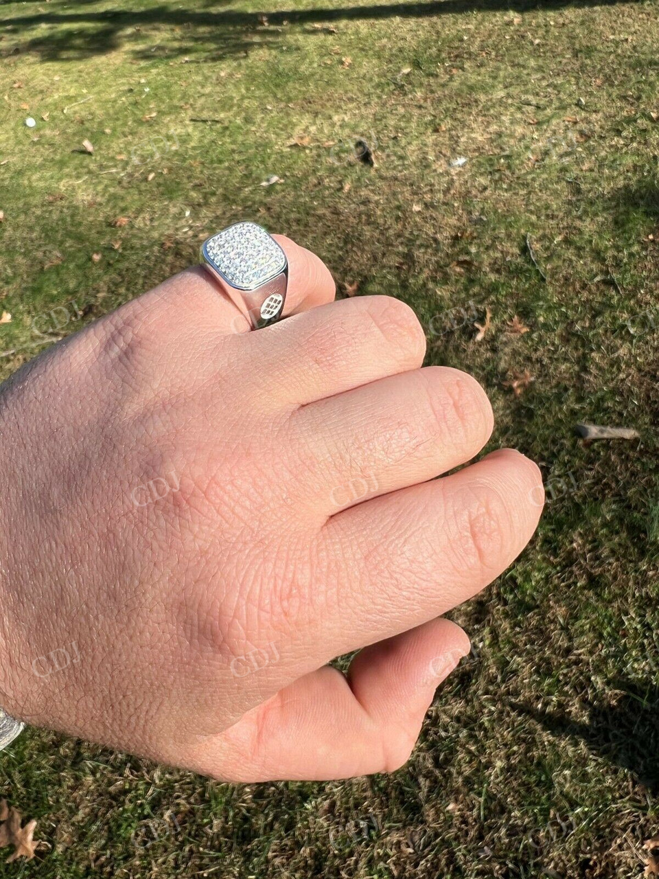 Antique Iced Out Hip Hop Diamond Ring  customdiamjewel   