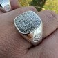 Antique Iced Out Hip Hop Diamond Ring  customdiamjewel   