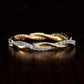 Twisted Rope 3 carat Lab grown Diamond Wedding Band  customdiamjewel   