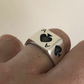 Men Ace Of Spades Lucky Poker Card Ring  customdiamjewel   