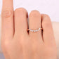 0.22CTW Round Diamond Curved Wedding Band  customdiamjewel   