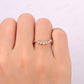 0.22ctw Curved Shaped Lab Grown Diamond Wedding Band For Women  customdiamjewel   