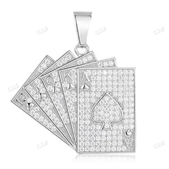 Fully Iced Out Hip Hop Moissanite Diamond Pendant customdiamjewel