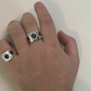 Men Ace Of Spades Lucky Poker Card Ring  customdiamjewel   