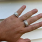 Solid Gold Mens Moissanite Nugget Ring  customdiamjewel   