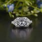Art Deco Lab-Grown Diamond Cluster Ring