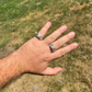 Solid Gold Mens Moissanite Nugget Ring  customdiamjewel   