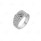 Solid Gold Mens Moissanite Nugget Ring  customdiamjewel   