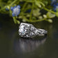 Art Deco Lab-Grown Diamond Cluster Ring