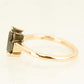 Marquise Cut Black Moissanite Solitaire Ring