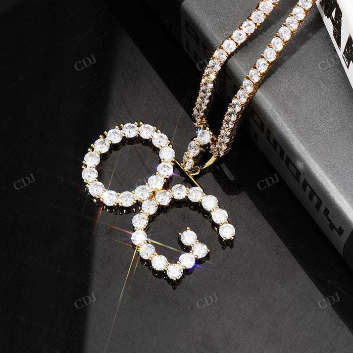 Customized BOSS Letter Hip Hop Moissanite Pendant customdiamjewel
