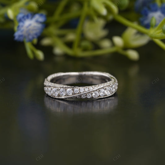 Lab-Grown Diamond Crossover Band
