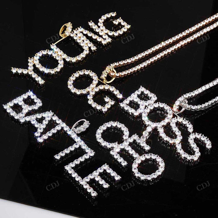 Customized BOSS Letter Hip Hop Moissanite Pendant customdiamjewel