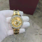Full Yellow Rolex Bezel On Moissanite Diamond Set Hip Hop Watch hip hop jewelry CustomDiamJewel