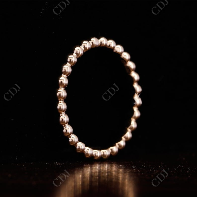 14k Solid Gold Bubble Stacking Wedding Band  customdiamjewel   