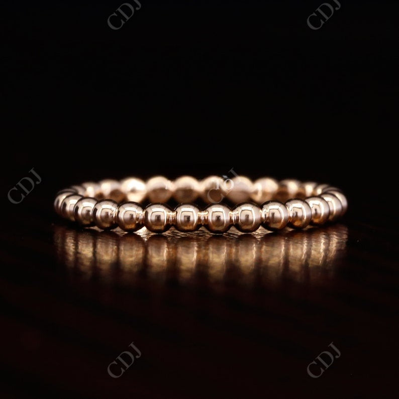 14k Solid Gold Bubble Stacking Wedding Band  customdiamjewel   