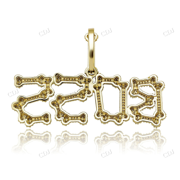 Customized Letter Hip Hop Moissanite Diamond Pendant customdiamjewel