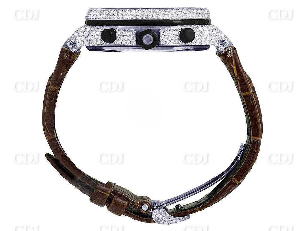 Hip Hop Iced Out Lab Grown Diamond Watch customdiamjewel
