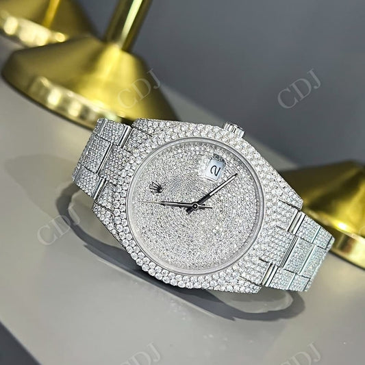 Rolex Fully Iced Out Luxury Watch For Men customdiamjewel