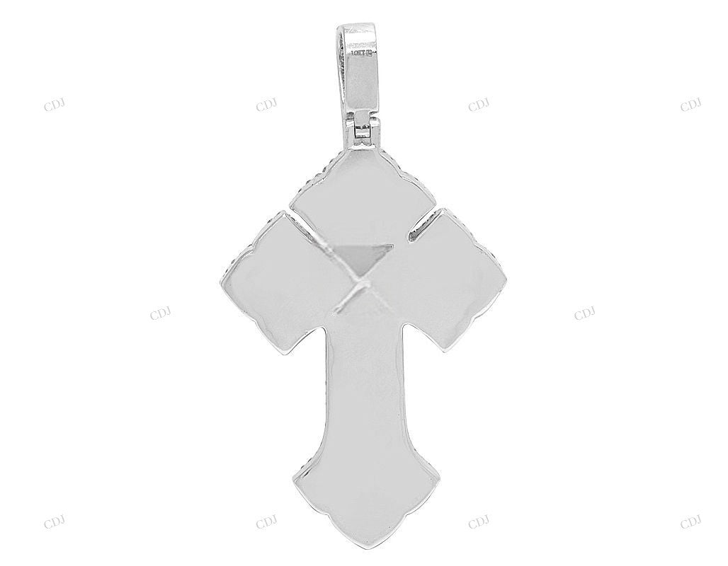2.5 Inch Two Tone Custom Gothic Cross Pendant hip hop jewelry CustomDiamJewel