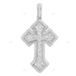 2.5 Inch Two Tone Custom Gothic Cross Pendant hip hop jewelry CustomDiamJewel