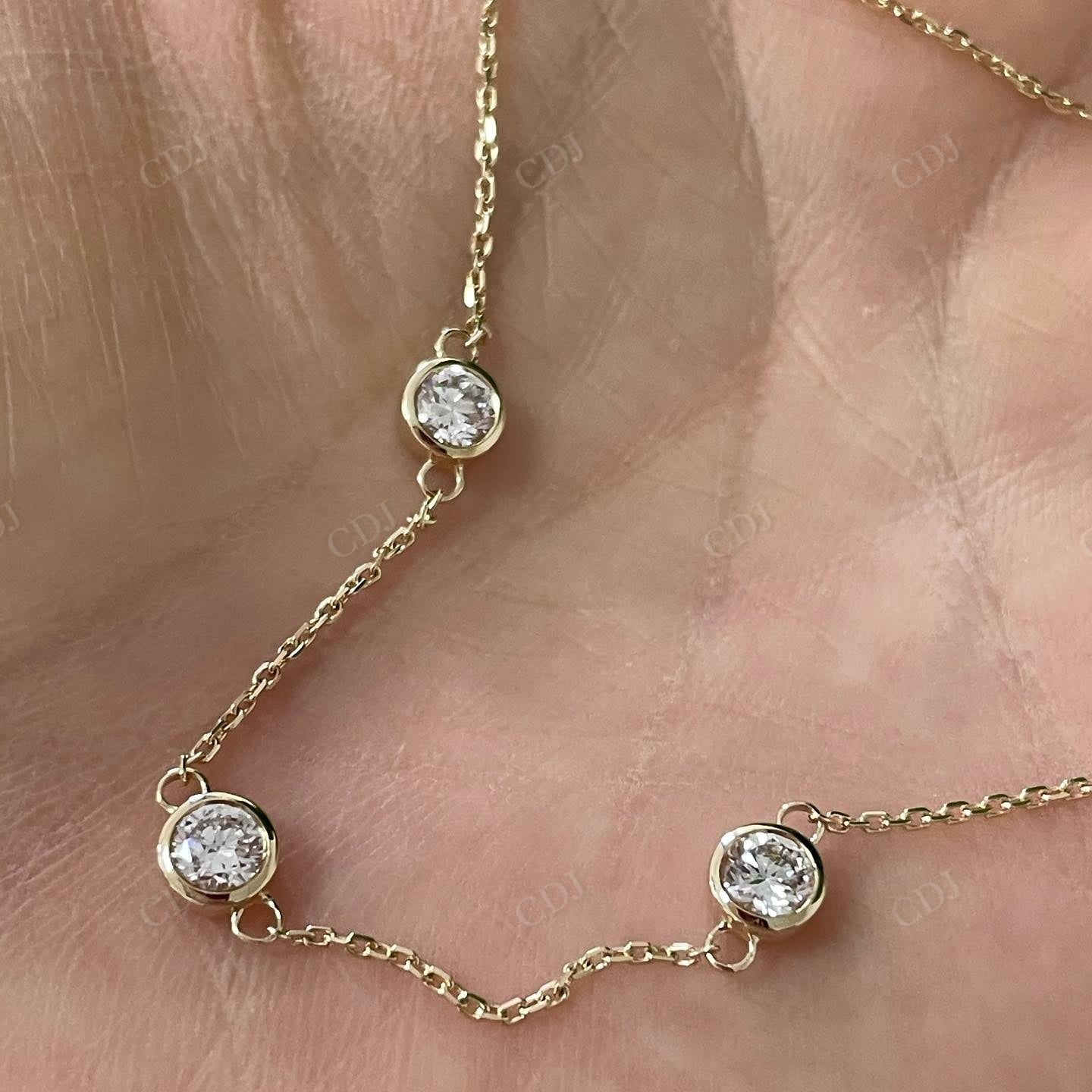 Round Cut Lab Grown Diamond Bracelet For Women