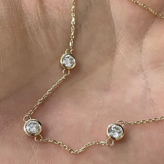 Round Cut Lab Grown Diamond Bracelet For Women
