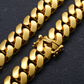 20MM Solid Gold Cuban link Chain For Rappers hip hop jewelry CustomDiamJewel