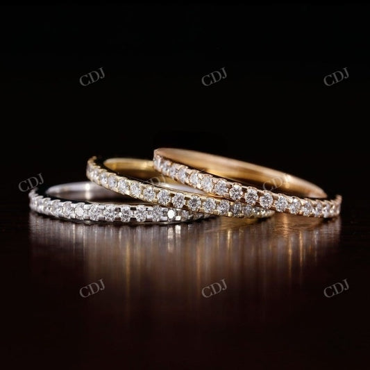 1.8MM Dainty Full Eternity Diamond Wedding Band  customdiamjewel   