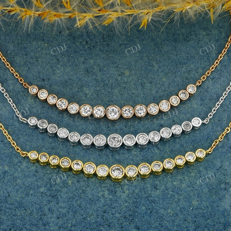 0.48CT Bezel Set Bolo Chain Natural Diamond Bracelet Bezel Set Bracelet customdiamjewel   