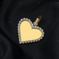 1.25 Inch Iced Out Heart Picture Memory Pendant hip hop jewelry CustomDiamJewel