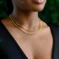 Simple Cuban Chain Solid Gold Plated for Girl  customdiamjewel   