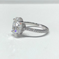 Oval Crushed Ice Moissanite Engagement Ring  customdiamjewel   